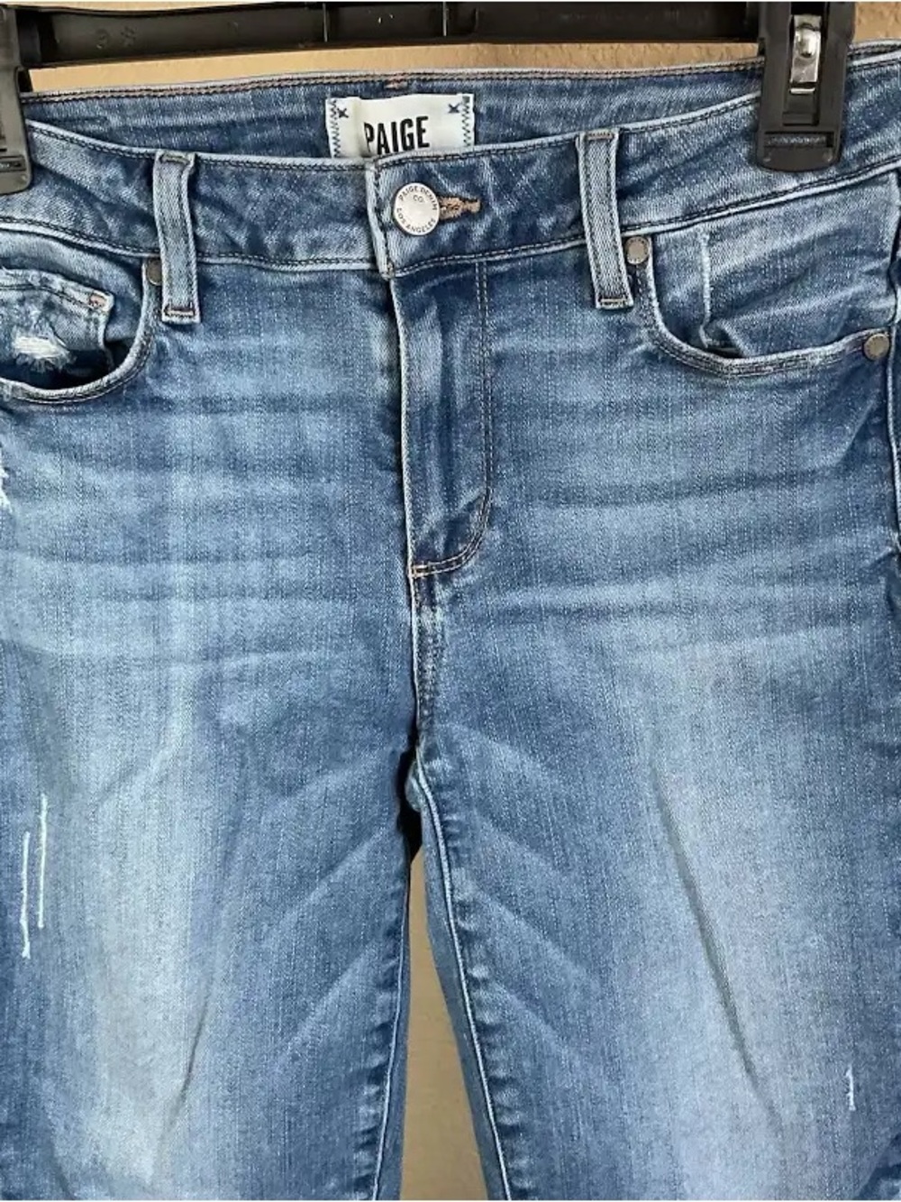 PAIGE Verdugo Raw Hem Ankle
Jeans mid rise medium blue size 27 - Picture 4 of 8